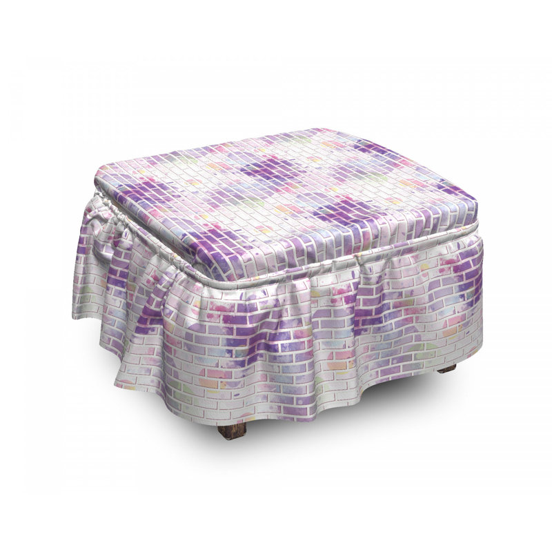 Box Cushion Ottoman Slipcover