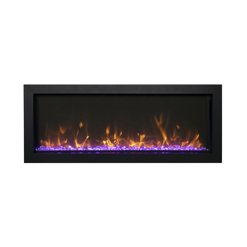 Amantii Panorama 40inch BI Slim Smart electric fireplace, outdoor, 3-speed motor, mobile app, 15.88" H x 39.13" W x 6.75" D