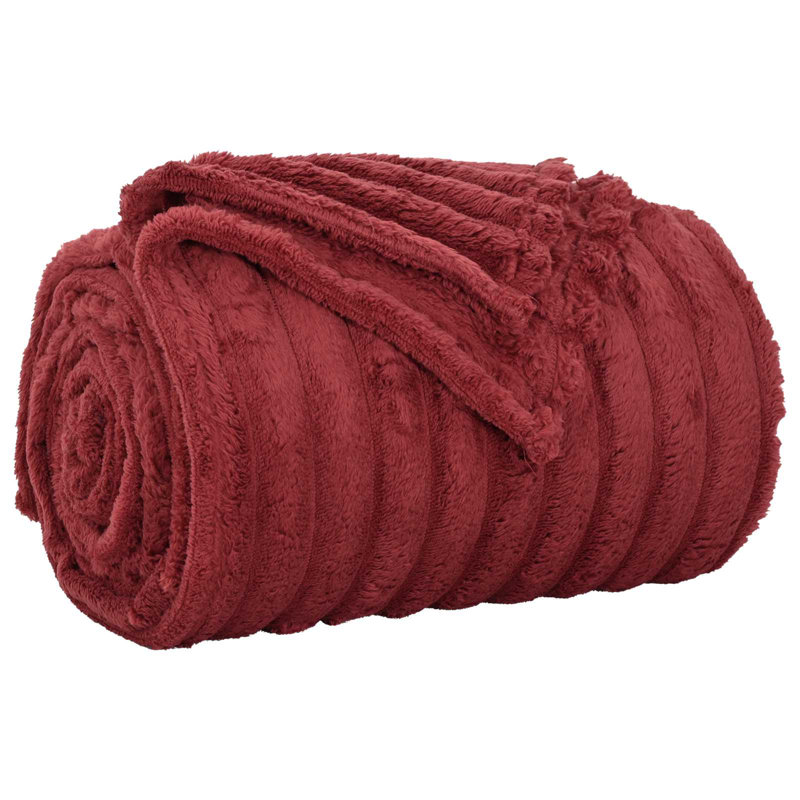 5.1-42 Throw Blanket, Bordeaux Red, 150cm x 130cm