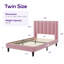 Lit plateforme tapissier en velours avec tête de lit Modern-944673127-982473073