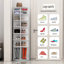 Étagère à chaussures rotative à 8 niveaux, présentoir à chaussures tournantes, organisateur de chaussures, carrousel rond de rangement pour chaussures 360, organisation de placard à chaussures à rotation verticale (BLANC)