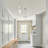(Set Of 2)1-Light 5.1"W Modern Industrial Glass Pendant Light for Kitchen Island, Over Sink-121635196