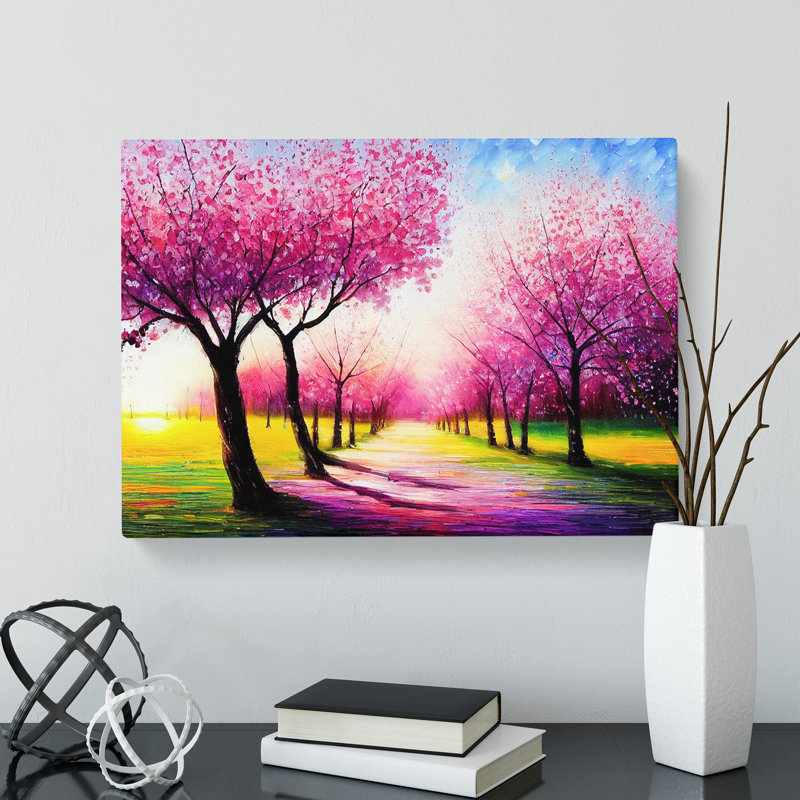 Cherry Blossom Tree Park Vol.2 - Wrapped Canvas