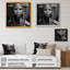 Femme bohémienne en noir et blanc I - reproduction sur toile-87365300-87365303