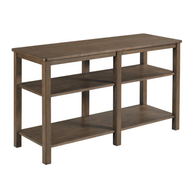 RECTANGULAR SOFA TABLE-DEEP BROWN