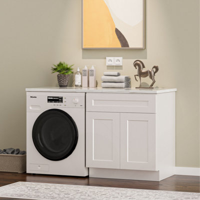 30" Shaker Sink Base Cabinet – Solid Wood, 24" Deep, Double Door, Ready-To-Assemble (RTA) For Kitchen, Bathroom, Or Laundry Room (Countertop Not Included)