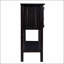 Console de 48 po en bois massif avec 2 tiroirs, armoires et tablette inférieure, armoire de rangement pour salle à manger de style rétro