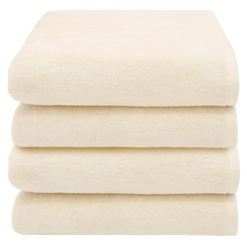 Serviette de bain en coton turc, Beige