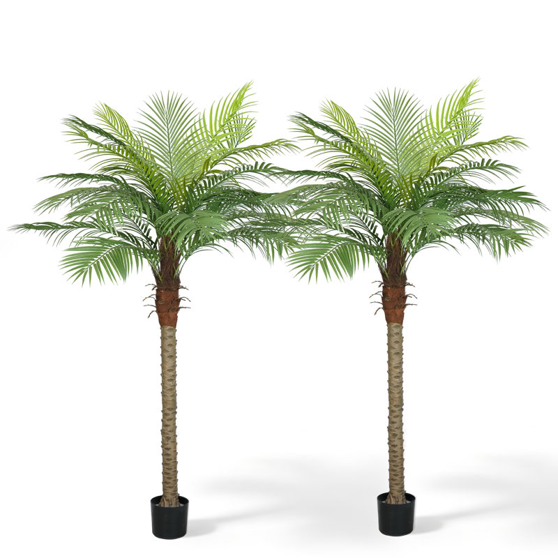 Palmier artificiel dans un pot, H 82,7 po x l 47,2 po x P 47,2 po