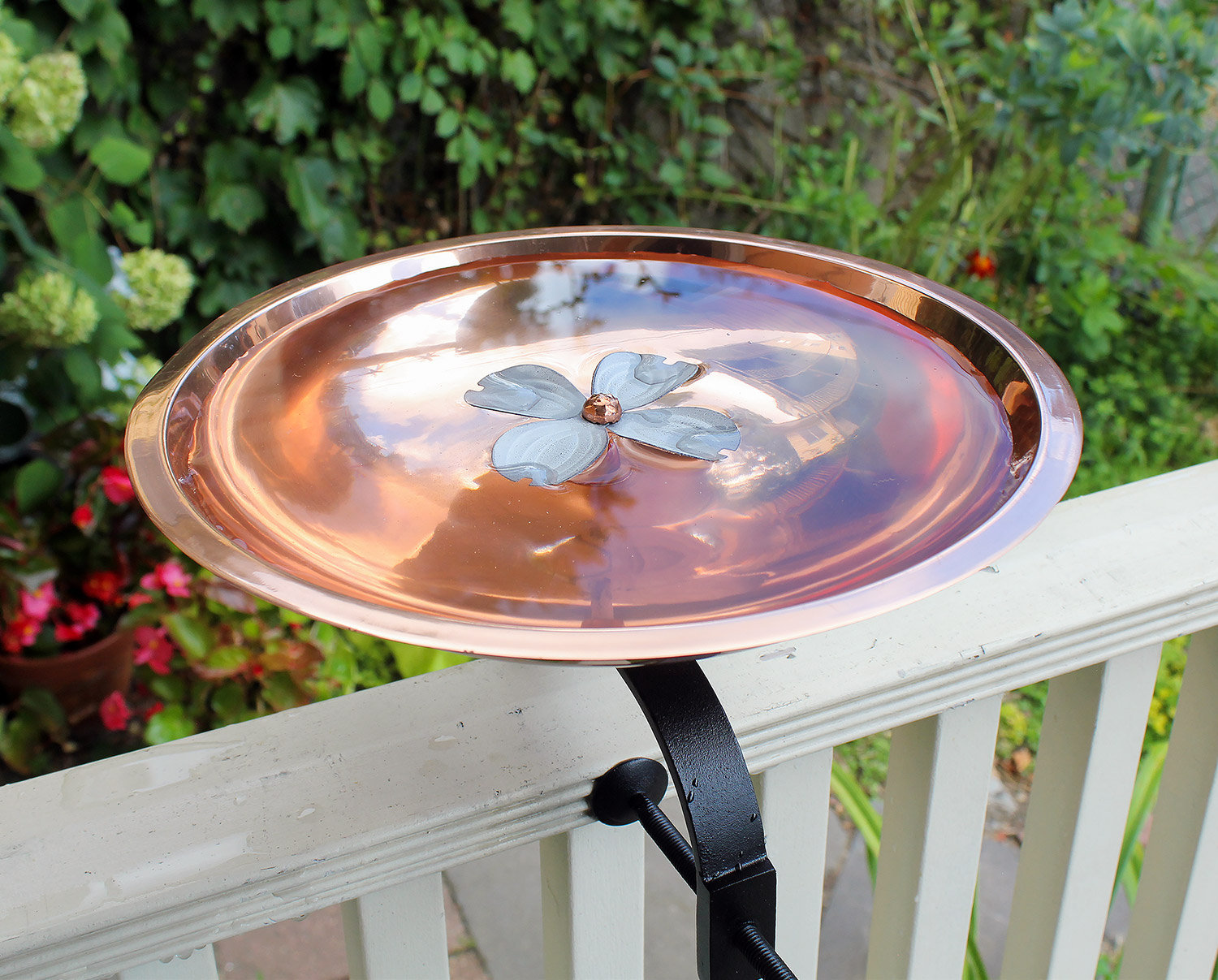 Sejer Birdbath with Over Rail Bracket