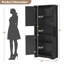 Armoire de cuisine noire avec portes et tablettes réglables, unité de rangement autoportante de 70 pouces de hauteur pour le salon, la salle à manger ou la salle de bain-558704320