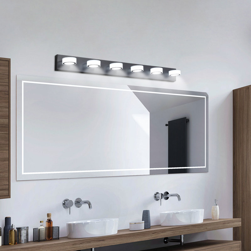 Éclairage de salle de bain à intensité variable à 6 lumières DEL pour miroir de salle de bain, salle d'eau, chambre à coucher
