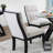 Eshelman Linen Upholstered Side Chair in Brown