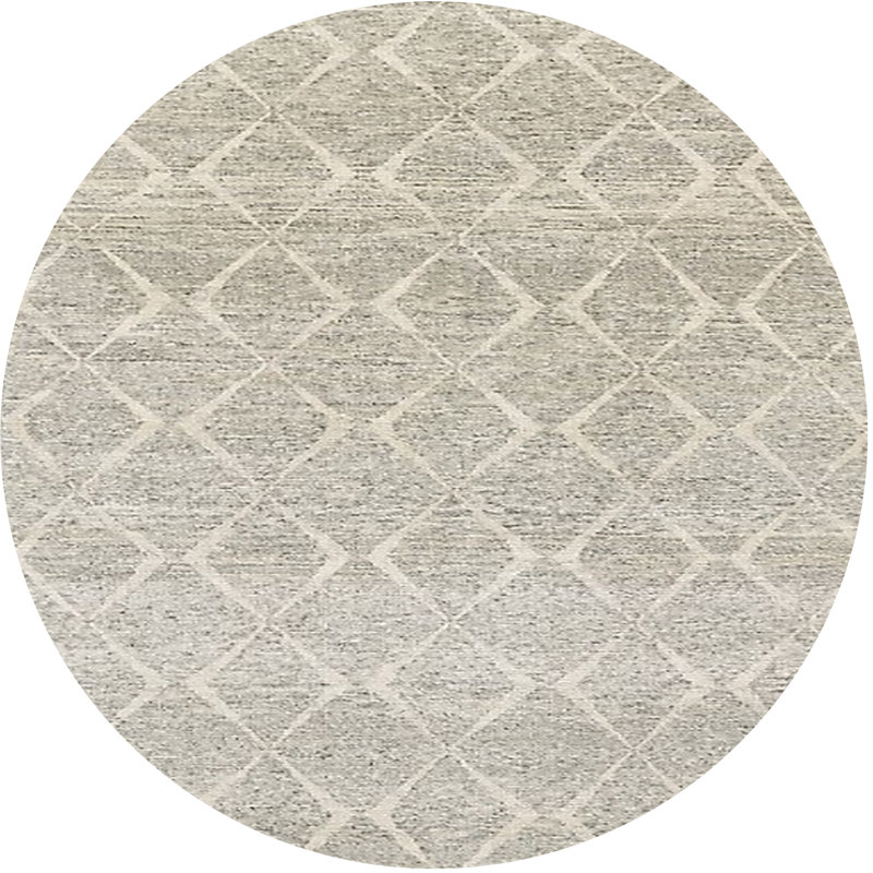 Bayport Geometric Indoor Rug, Round 8'