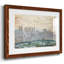 Paysage d'hiver avec ciel du soir, 1870 - Reproduction encadrée rustique avec tableau mat-2058761047-2058761046