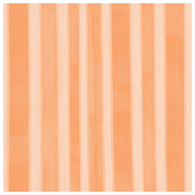 Orange Vertical Stripes Shower Curtains Extra Long, 70in W x 84in H