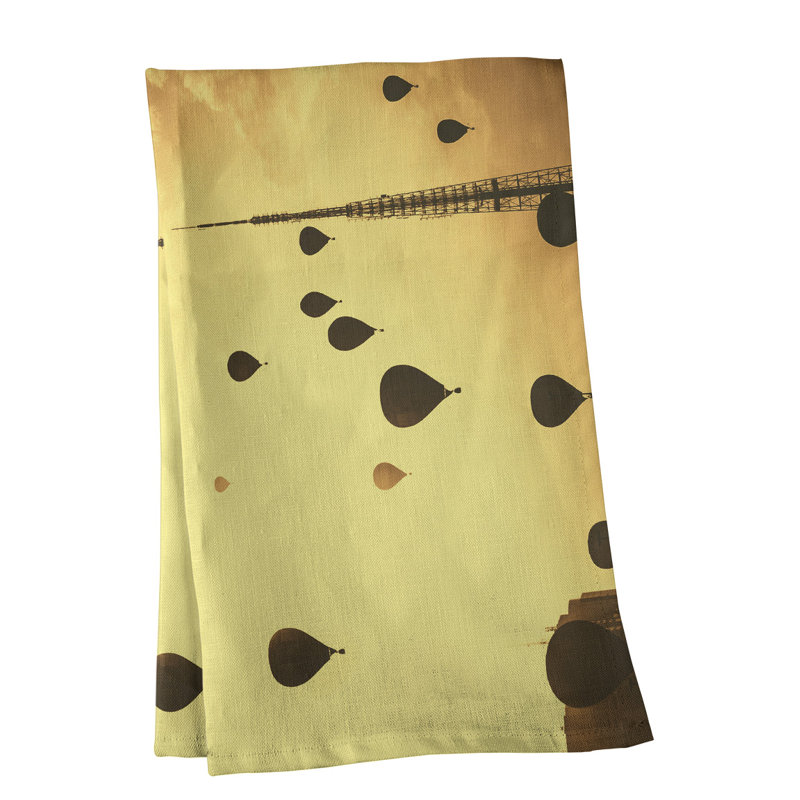 Serviette à air chaud ballons à thé, Polyester sergé