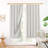100% Blackout  Blend Solid Double-Layer Rod Pocket Curtain Panel Pair(Set of 2)-998738307-998738310