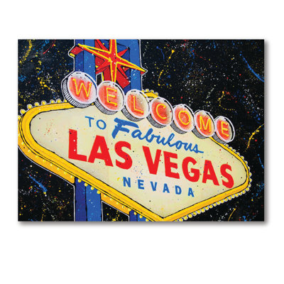 Studio Series - enseigne Las Vegas - toile tendue avec châssis - collection Hamner