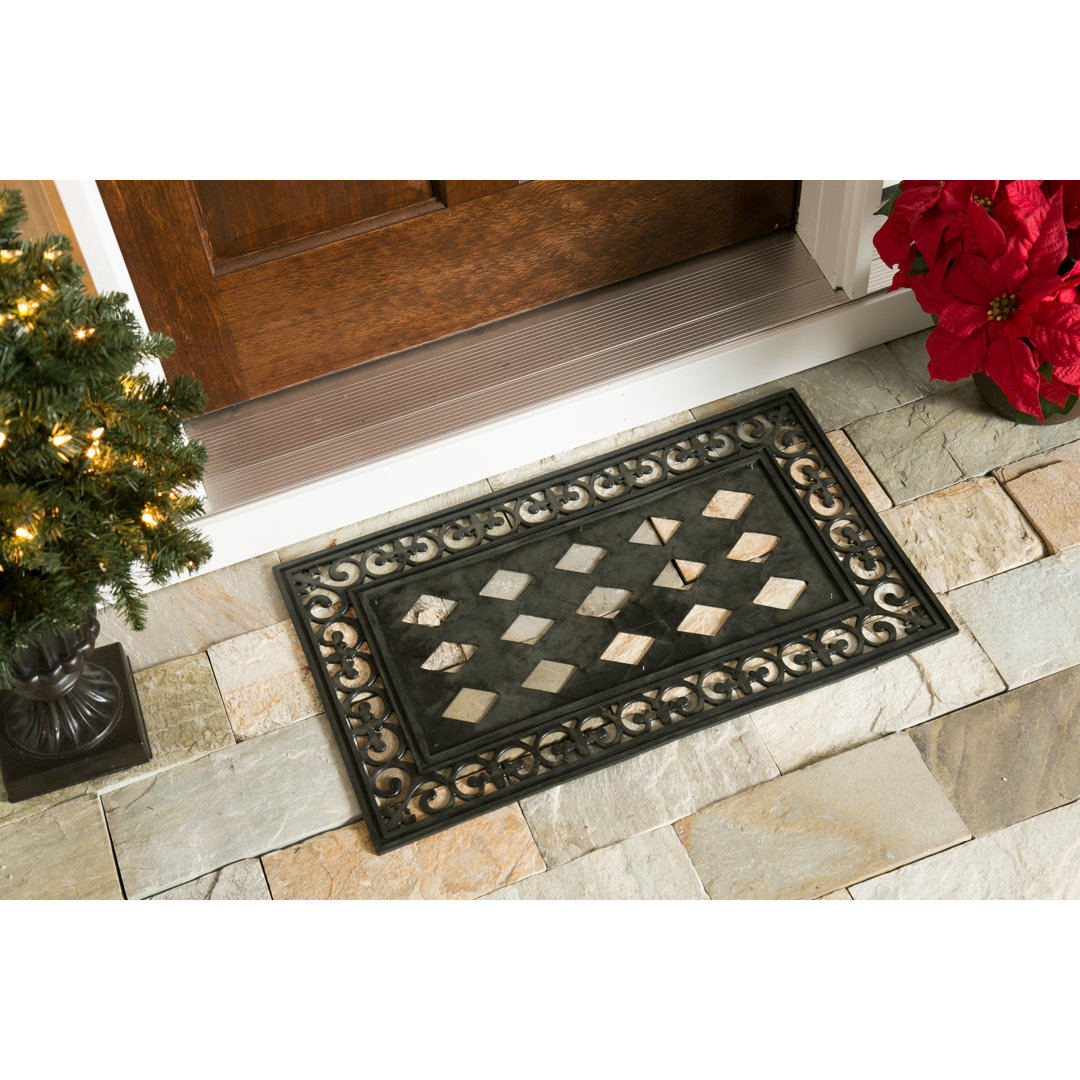 22 in. x 10 in. Seasonal Sassafras Switch Mat Collection w/ Decorative Rubber Frame (Set of 5) Evergreen Enterprises, Inc
