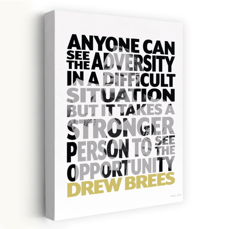 Drew Brees - Art abstrait abstrait contemporain, H 48 po x l 32 po