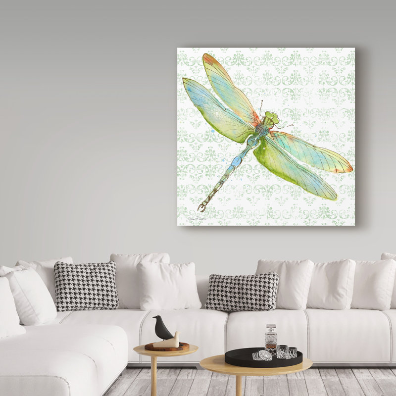 Deagen «Dragonfly Bliss 3», reproduction sur toile tendue, H 14 po x l 14 po x P 2 po