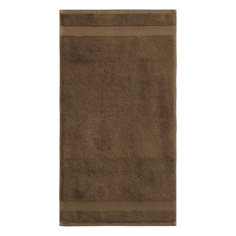 Essuie-mains en coton éponge Starlight, Dark Brown