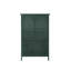 Armoire de rangement polyvalente en métal avec portes élégantes en verre pour plusieurs pièces