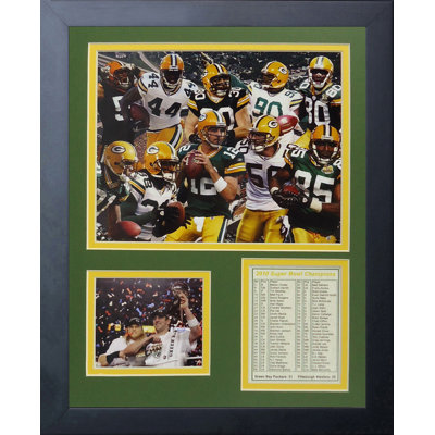 Souvenirs encadrée green bay packers 2010 champs encadrés