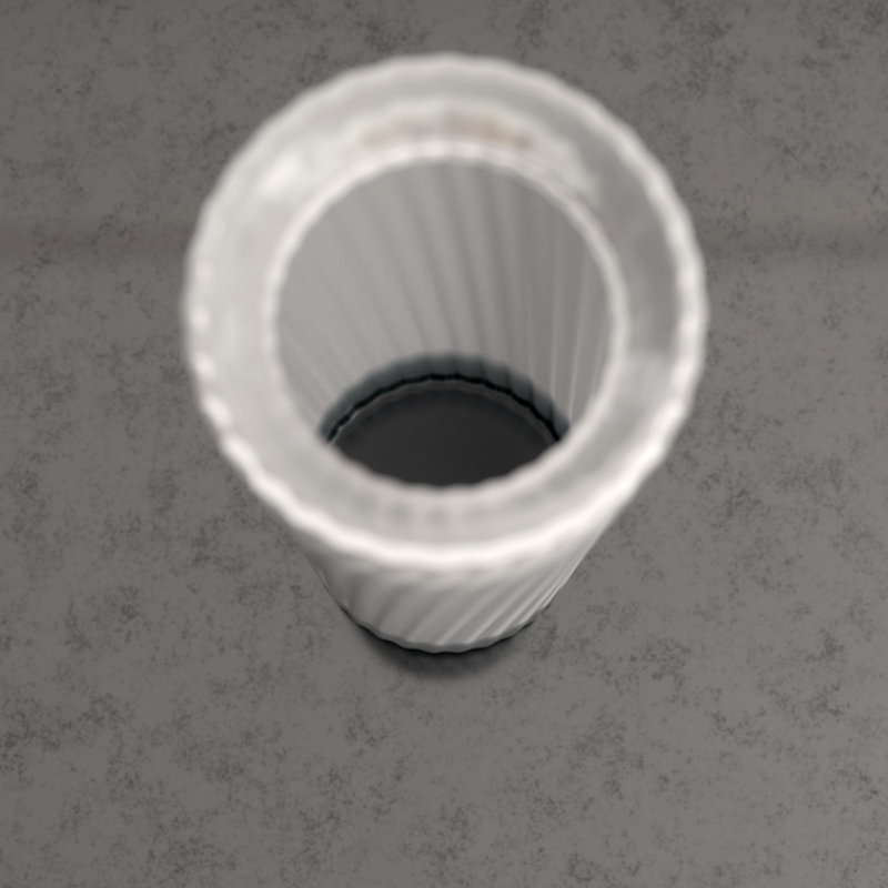 Waterfall Glass Table Vase, 19.5" H x 4.75" W x 4.75" D