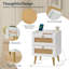 Table de chevet 2 tiroirs Berdia