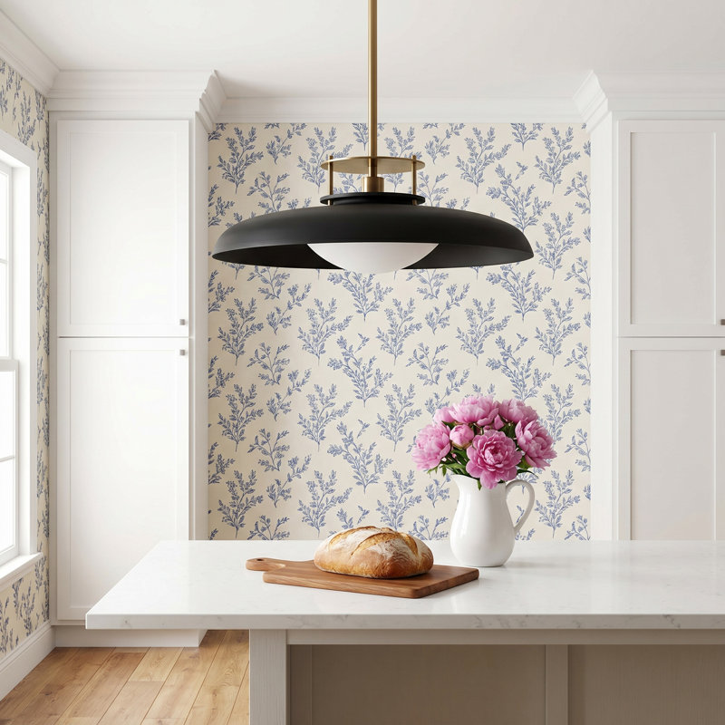 Chessa 1-Light Pendant in Brass/Black, Brass/Black, Black