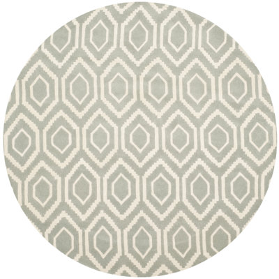 Deedie Hand Tufted Wool Geometric Rug