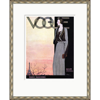 Vogue Cover, Paris Fashions, Georges Lepape, October 13, 1930 Print by Georges Lepape