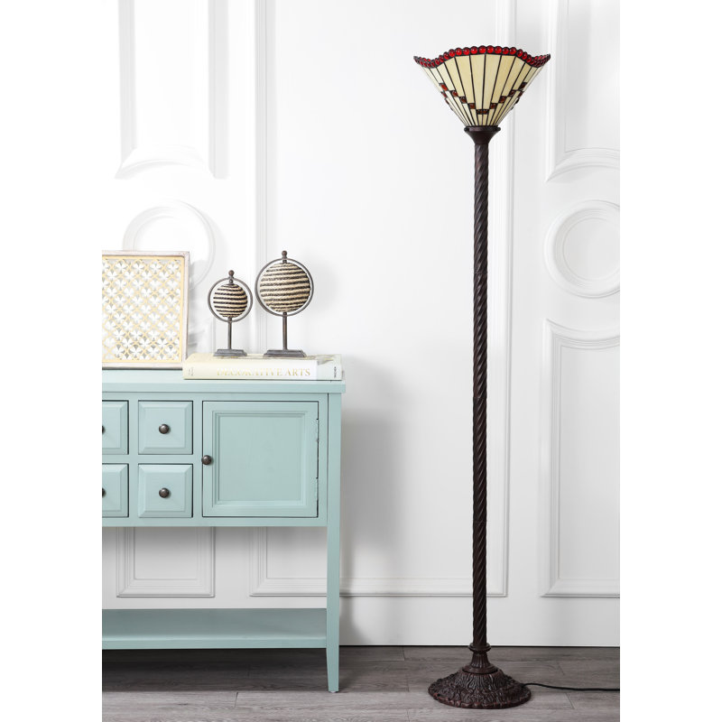 Lampe torchère sur pied sur pied 70,5" tiffany Ortiz