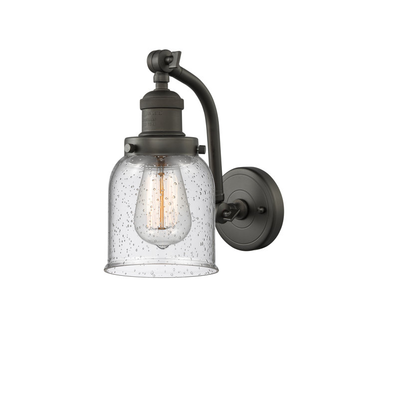 Appliquee à bras 1 lumière bell Zoie, Bronze huilé