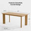 Ensemble de table de salle à manger rectangulaire 67 "avec 6 chaises rembourrées 7 pièces 4 pièces-132042840-132042845-132432502