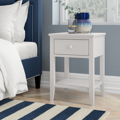 Broadridge 43.2cm W Solid Wood Bedside Table