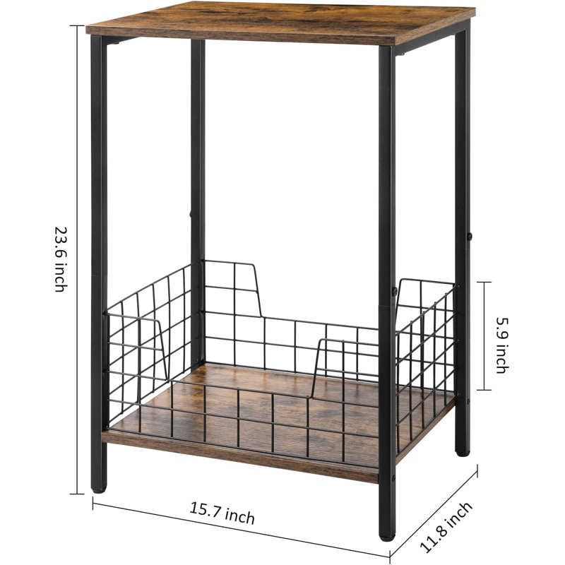 Ensemble de tables de bout avec rangement Aadhrith