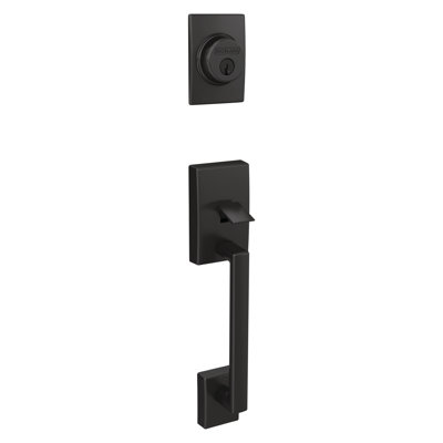 Ensemble de poignées avec serrure à pêne dormant cylindrique simple et poignée de porte Latitude Century