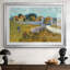 Ferme en Provence - Vincent van Gogh - Reproduction d'art encadrée, sous verre et passe-partout, grand tableau pour salon-1851983668-1851983674-1851983679