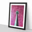 CN Tower In Toronto Canada Abstract - Single Picture Frame Painting on MDF-56853249-56853257