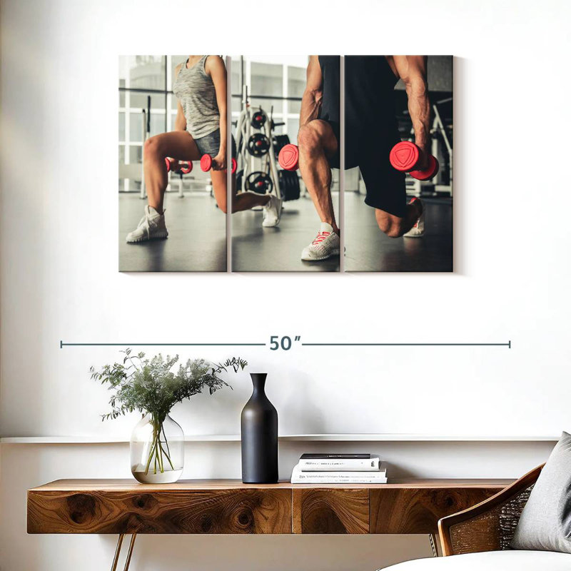 Sireci Lunges Exercise, 24" H x 38" W