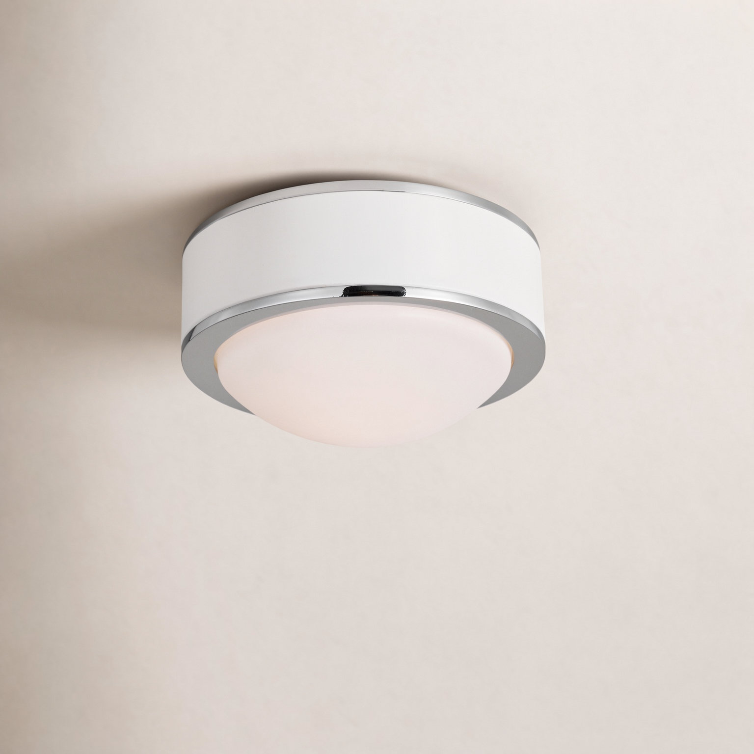 Tegan Single Light LED Flush Mount, Polished Nickel