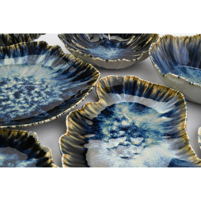 Ensemble de 4 dîners en porcelaine 11 po La Mer