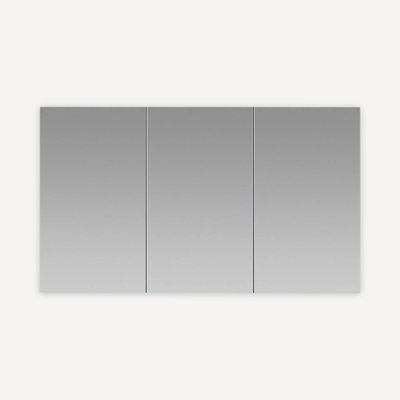 Royale l 60 po x H 30 po x P 5 po, désembueur d'armoire à pharmacie, miroir grossissant 3 fois réglable verticalement, prises électriques.