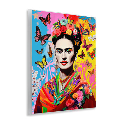 Eccentric Butterflies Frida Wall Plaque Art by Jess Stempel