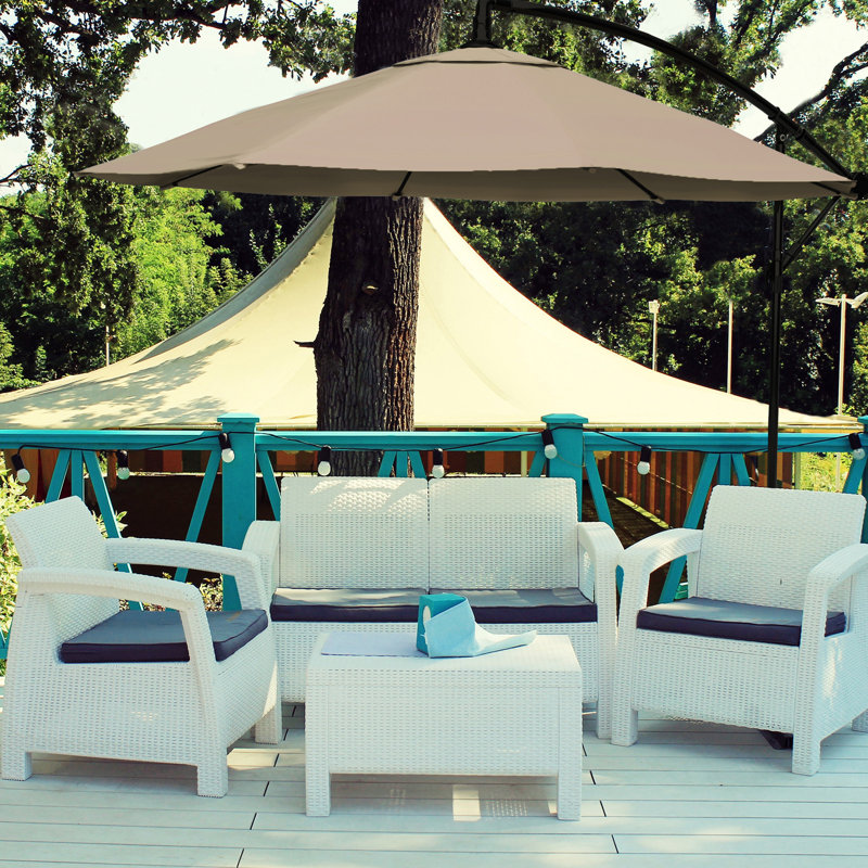 304.8cm Cantilever Parasol, Sand