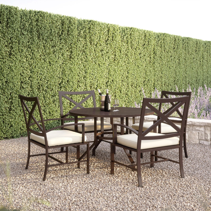 Mulcahey Patio Dining Set, Canvas Flax Sunbrella®
