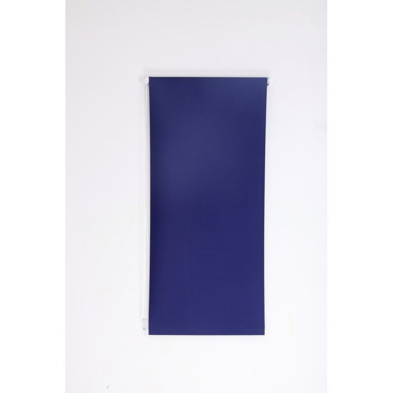 Thermal Blackout Roller Blind - Trimmable Cut to Size - Heavy Duty Metal Tube, 165 cm L x 210 cm W, Navy